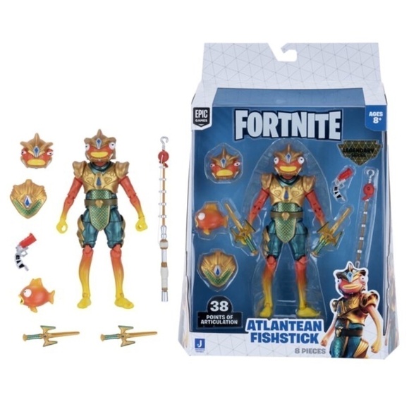 Jazwares Fortnite Atlantean Fishstick Legendary Series Collectible Set - Picture 1 of 5